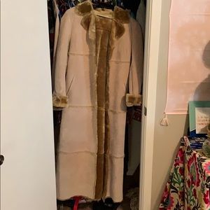 Western leather jacket with Sherpa lining.